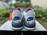 Authentic Air Jordan 3 “White and True Blue”