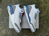 Authentic Air Jordan 3 “White and True Blue”