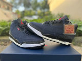 Authentic Levi's x Air Jordan 3 Denim