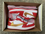 Authentic Air Jordan 1 Low Gold/Red