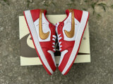 Authentic Air Jordan 1 Low Gold/Red