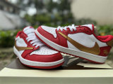 Authentic Air Jordan 1 Low Gold/Red