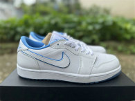 Authentic Air Jordan 1 Low GS White/Legend Blue