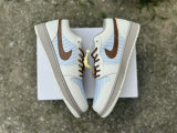 Authentic Air Jordan 1 Low Bydrgen Blue/Sail