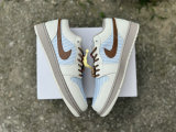 Authentic Air Jordan 1 Low Bydrgen Blue/Sail