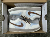 Authentic Air Jordan 1 Low Bydrgen Blue/Sail