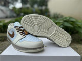 Authentic Air Jordan 1 Low Bydrgen Blue/Sail
