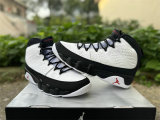 Authentic Air Jordan 9 White Black Red