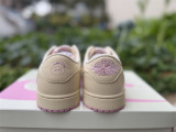 Authentic Travis Scott x Air Jordan 1 Low Shy Pink/Sail