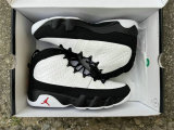 Authentic Air Jordan 9 White Black Red