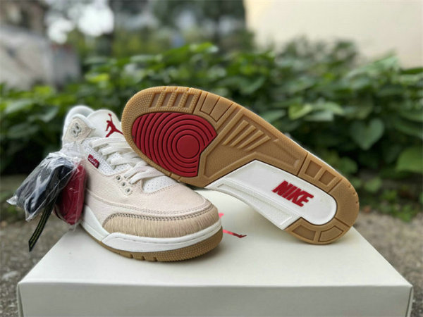 Authentic Levi's x Air Jordan 3 Denim/Sail/Gym Red