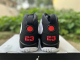 Authentic Air Jordan 9 White Black Red