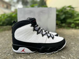 Authentic Air Jordan 9 White Black Red