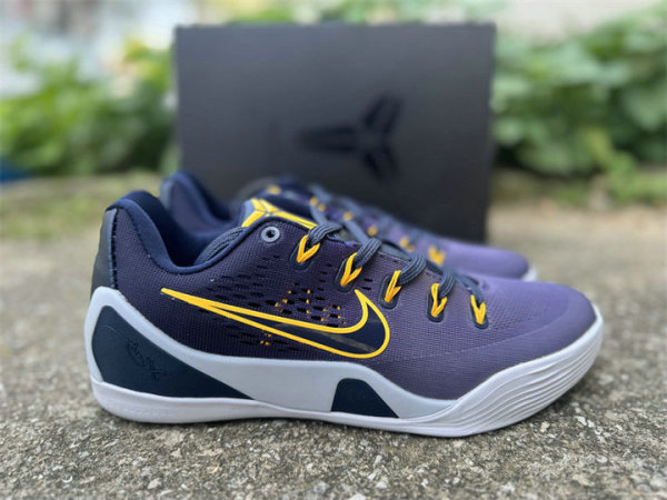 Authentic Nike Kobe 9 Purple/Black/Yellow