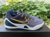 Authentic Nike Kobe 9 Purple/Black/Yellow