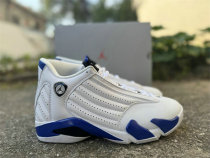 Authentic Air Jordan 14 Hyper Royal/White