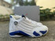 Authentic Air Jordan 14 Hyper Royal/White