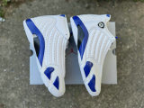 Authentic Air Jordan 14 Hyper Royal/White