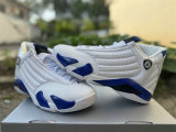 Authentic Air Jordan 14 Hyper Royal/White