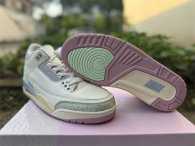 Authentic Air Jordan 3 Sail and Jade Aura