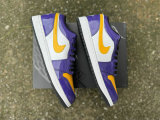 Authentic Air Jordan 1 Low GS Purple/Black/White/Gold