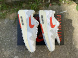 Authentic Nike Air Max 1 Grey/White/Orange