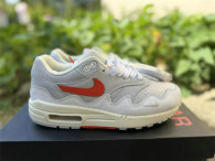 Authentic Nike Air Max 1 Grey/White/Orange