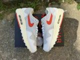 Authentic Nike Air Max 1 Grey/White/Orange