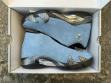 Authentic Air Jordan 14 University Blue/Black