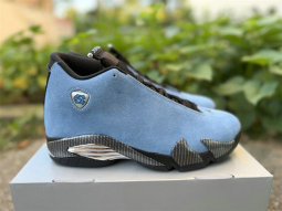 Authentic Air Jordan 14 University Blue/Black