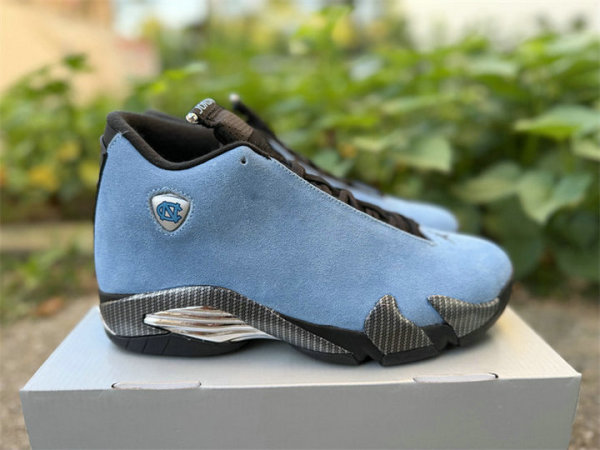 Authentic Air Jordan 14 University Blue/Black