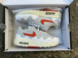 Authentic Nike Air Max 1 Grey/White/Orange