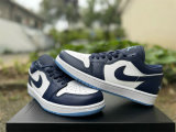 Authentic Air Jordan 1 Low OG Whtie/DK.Blue