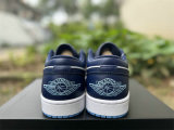 Authentic Air Jordan 1 Low OG Whtie/DK.Blue