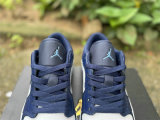 Authentic Air Jordan 1 Low OG Whtie/DK.Blue
