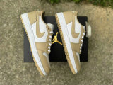 Authentic Air Jordan 1 Low OG Linen-Whitte