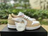 Authentic Air Jordan 1 Low OG Linen-Whitte