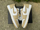 Authentic Air Jordan 1 Low OG Linen-Whitte