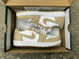 Authentic Air Jordan 1 Low OG Linen-Whitte