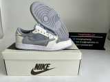 Authentic Air Jordan 1 Low OG Grey/White/Green