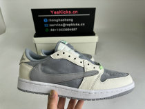Authentic Air Jordan 1 Low OG Grey/White/Green Authentic Air Jordan 1 Low OG Grey/White/Green