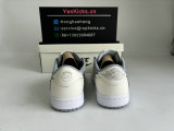 Authentic Air Jordan 1 Low OG Grey/White/Green