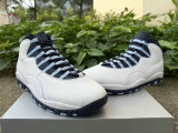 Authentic Air Jordan 10 Retro Ice Blue/White/Red