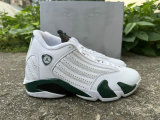 Authentic Air Jordan 14 Black Forest/White/Graphite