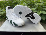 Authentic Air Jordan 14 Black Forest/White/Graphite