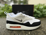Authentic Nike Air Max 1 Black/White/Orange