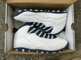 Authentic Air Jordan 10 Retro Ice Blue/White/Red
