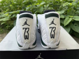Authentic Air Jordan 14 Black Forest/White/Graphite