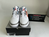 Authentic Air Jordan 3 “White and True Blue”