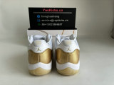 Authentic Air Jordan 11 Gold/White